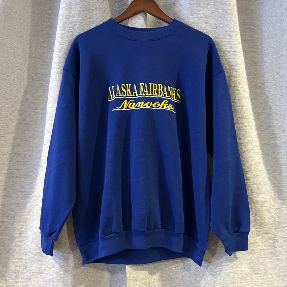 University of Alaska Fairbanks Nanooks Sweatshirt Mens XL NCAA‎ Crewneck